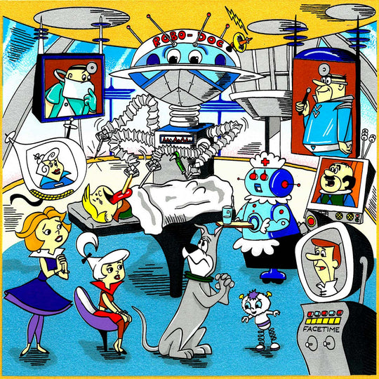 Charles Fazzino A Jetson’s House Call 3D Limited Edition Silkscreen on Paper