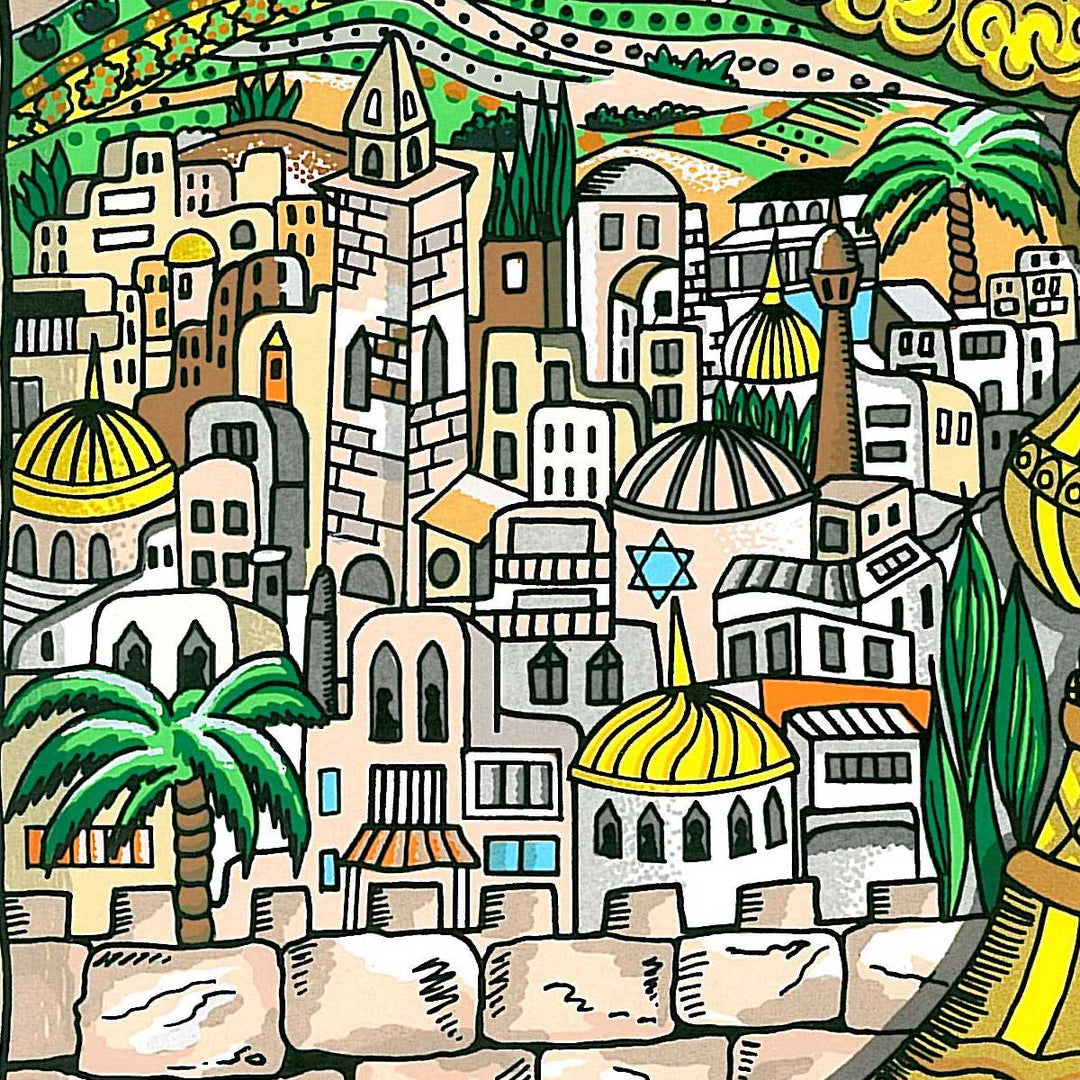 Charles Fazzino A Light for Israel 3D Limited Edition Silkscreen on Paper