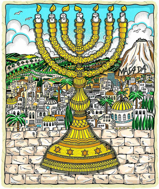 Charles Fazzino A Light for Israel 3D Limited Edition Silkscreen on Paper