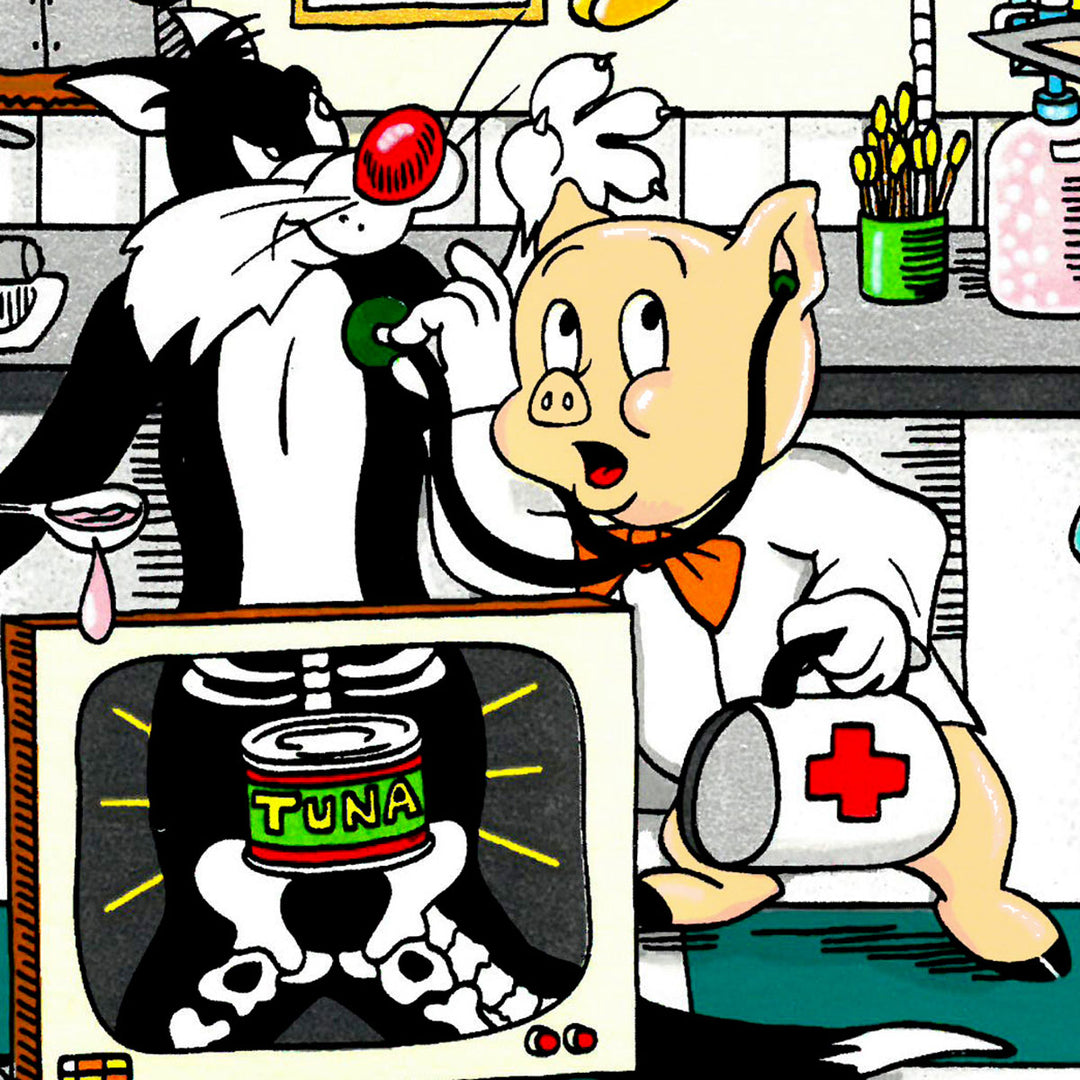 Charles Fazzino A Looney Doctor Visit 3D Limited Edition Silkscreen on Paper