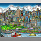 Charles Fazzino "Along the East River" 3D Limited Edition die-sublimation & giclee on aluminum and paper