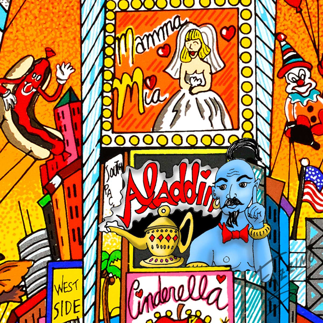 Charles Fazzino Bright Lights…Big City…Broadway 3D Limited Edition Silkscreen on Paper