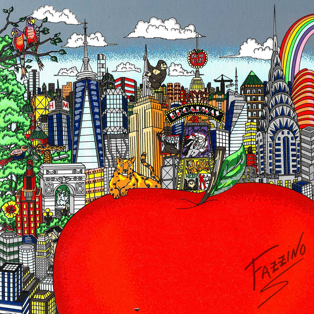 Charles Fazzino Concrete Jungle…NYC 3D Limited Edition Silkscreen on Paper