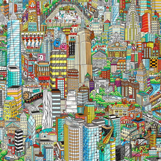 Charles Fazzino Experience the Magic of Manhattan 3D Limited Edition Silkscreen on Paper