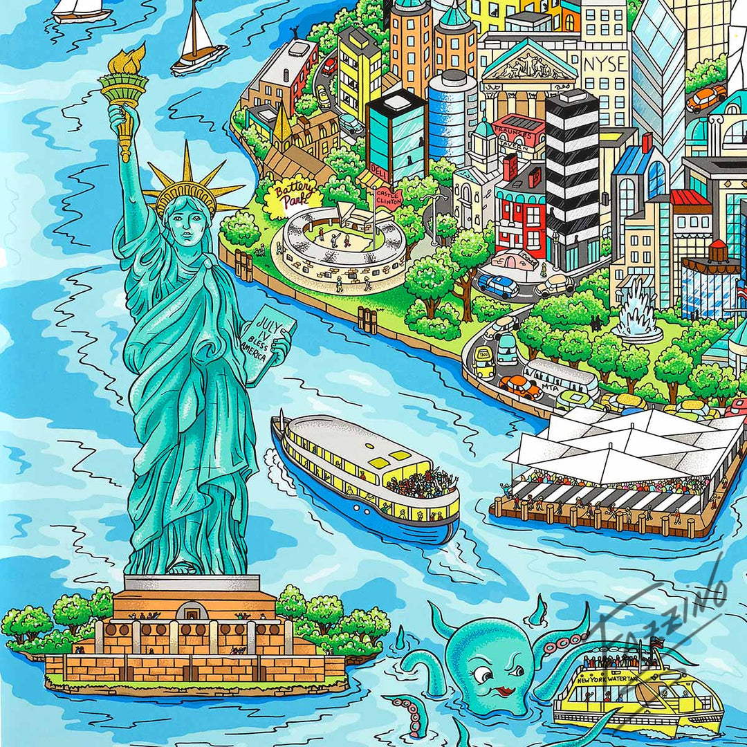 Charles Fazzino Experience the Magic of Manhattan 3D Limited Edition Silkscreen on Paper