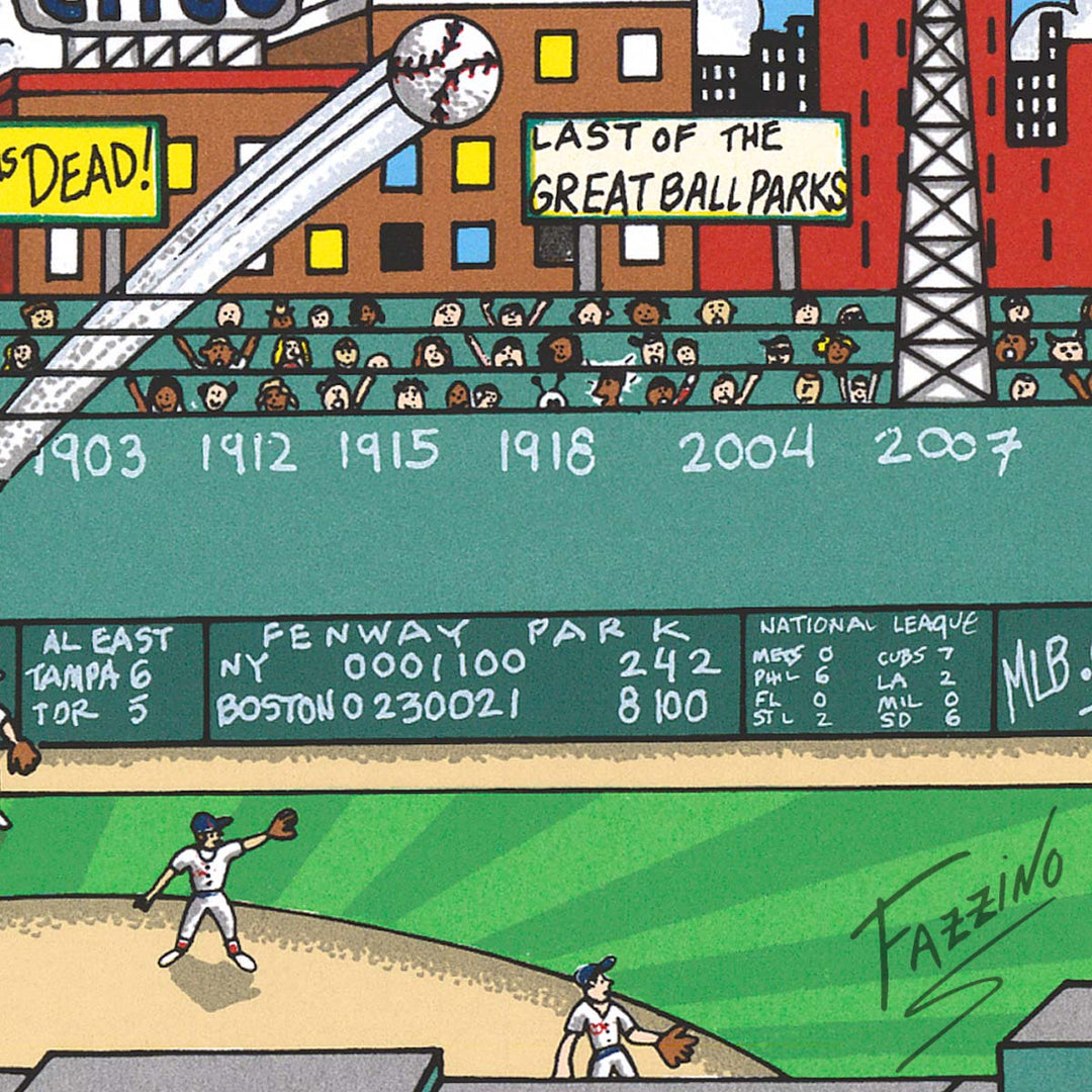 Charles Fazzino Fenway Park: The Pride of Boston 3D Limited Edition Silkscreen on Paper