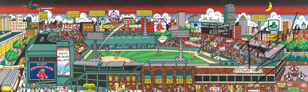 Charles Fazzino Fenway Park: The Pride of Boston 3D Limited Edition Silkscreen on Paper