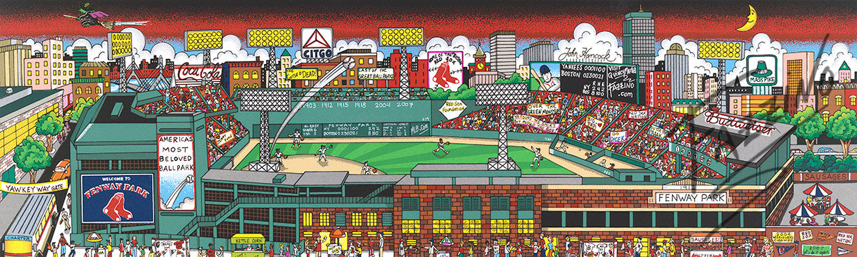 Charles Fazzino Fenway Park: The Pride of Boston 3D Limited Edition Silkscreen on Paper