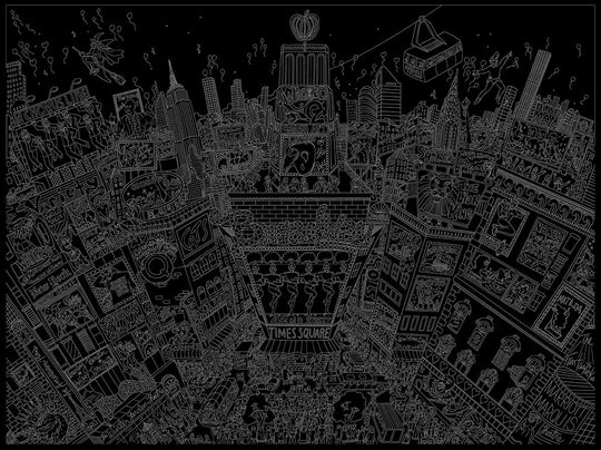 Charles Fazzino Fifty Shades of Broadway 3D Limited Edition Mixed-Media on Paper
