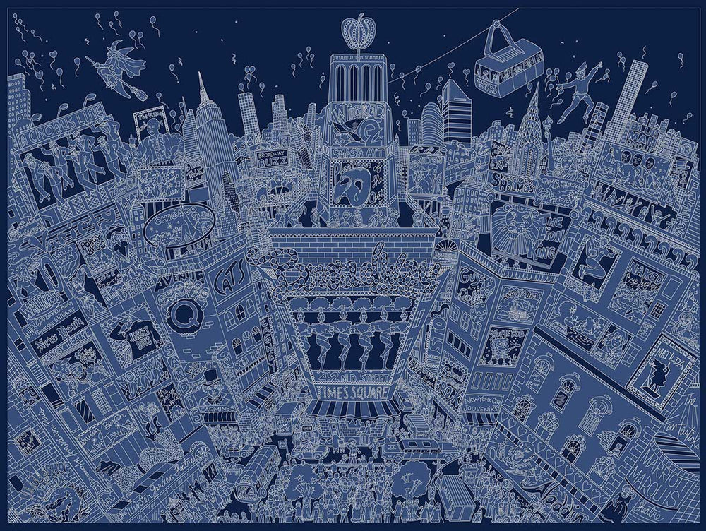 Charles Fazzino Fifty Shades of Broadway 3D Limited Edition Mixed-Media on Paper