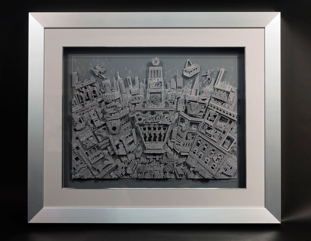 Charles Fazzino Fifty Shades of Broadway 3D Limited Edition Mixed-Media on Paper