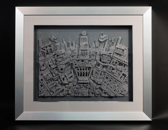 Charles Fazzino Fifty Shades of Broadway 3D Limited Edition Mixed-Media on Paper