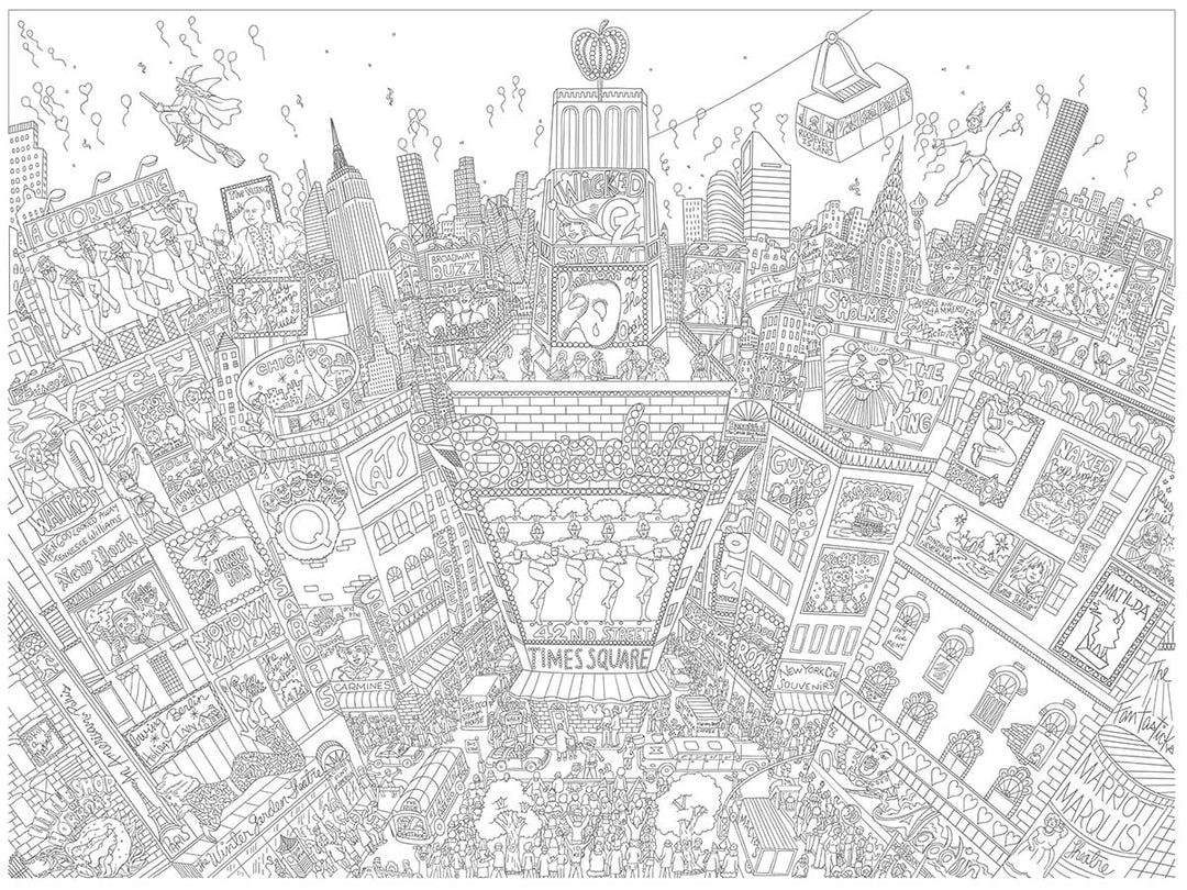 Charles Fazzino Fifty Shades of Broadway 3D Limited Edition Mixed-Media on Paper