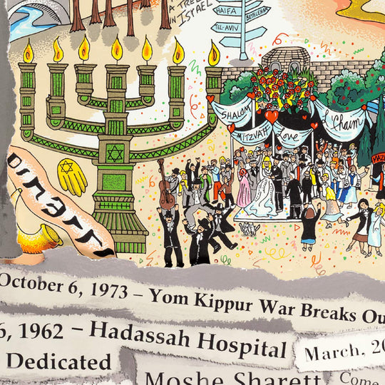 Charles Fazzino For Israel, Forever 3D Limited Edition Silkscreen on Paper