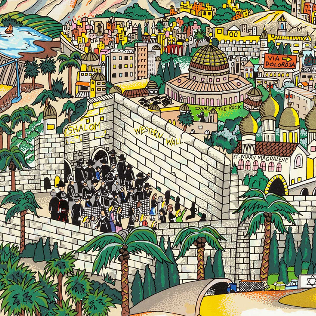 Charles Fazzino For Israel, Forever 3D Limited Edition Silkscreen on Paper
