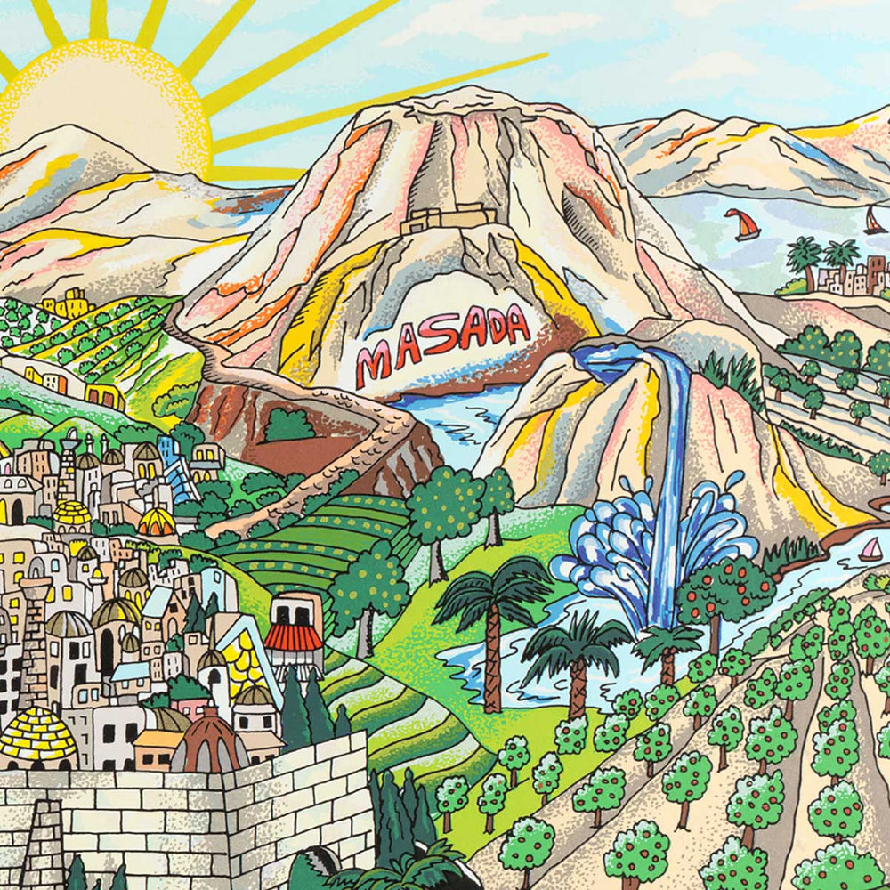 Charles Fazzino For Israel, Forever 3D Limited Edition Silkscreen on Paper