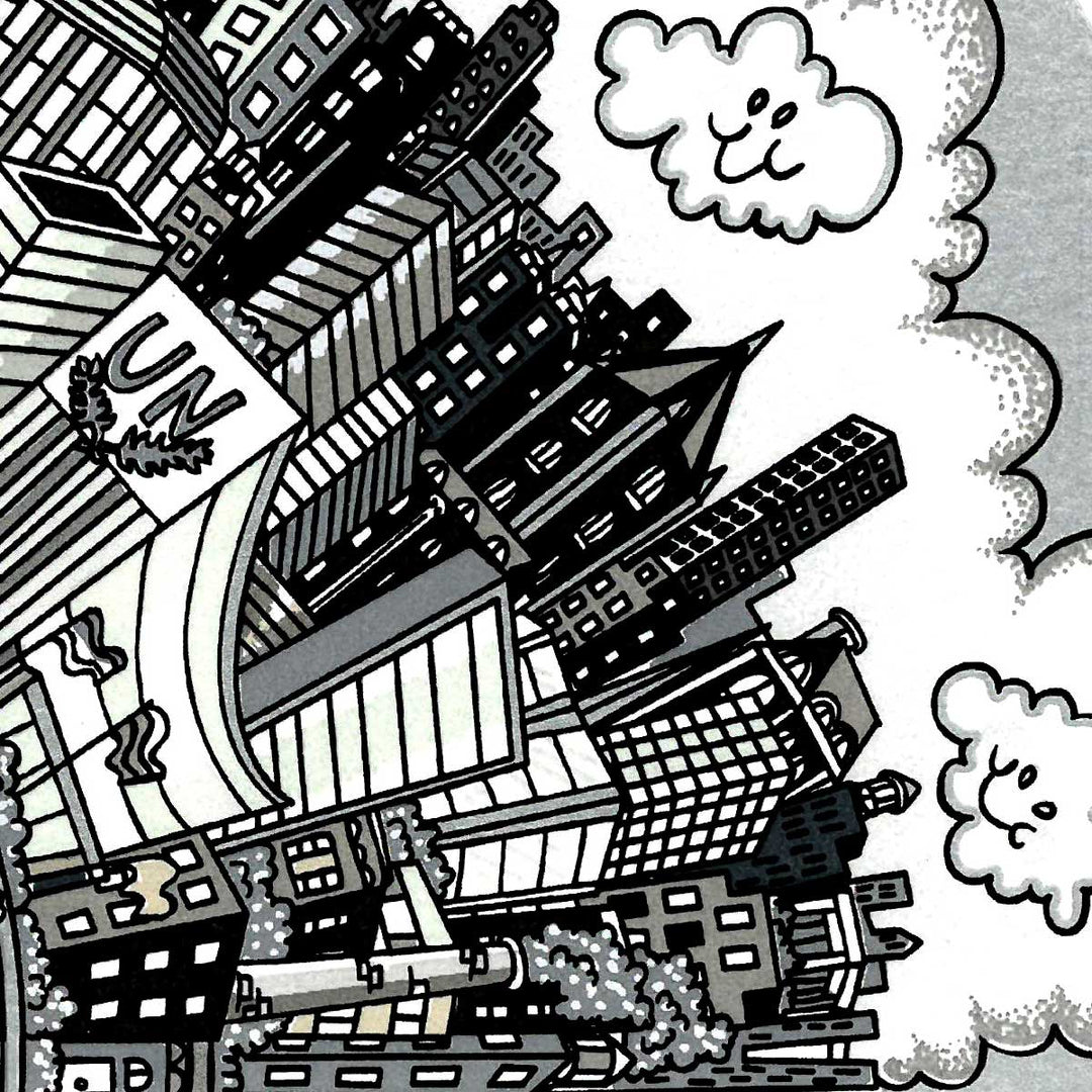 Charles Fazzino Halfway Round the City 3D Limited Edition Silkscreen on Paper