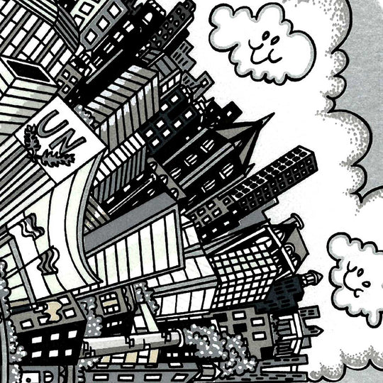 Charles Fazzino Halfway Round the City 3D Limited Edition Silkscreen on Paper