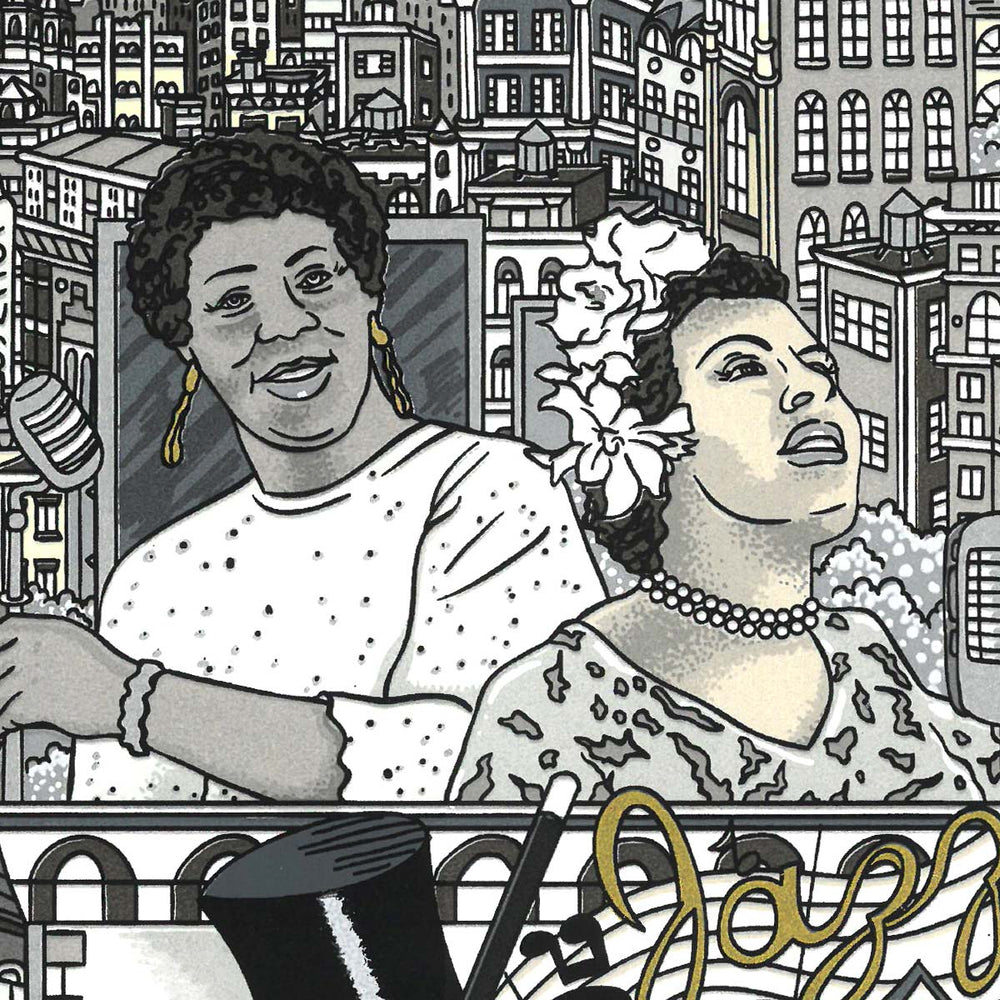 Charles Fazzino Harlem and All That Jazz 3D Limited Edition Silkscreen on Paper