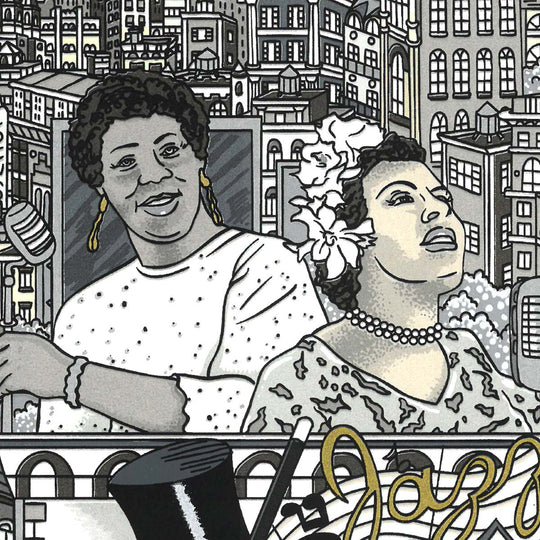 Charles Fazzino Harlem and All That Jazz 3D Limited Edition Silkscreen on Paper