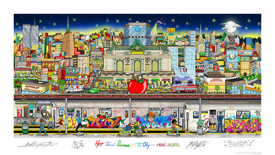 Charles Fazzino Hot Town, Summer in the City…1970’s NYC 3D Limited Edition Silkscreen on Paper with mixed-media elements