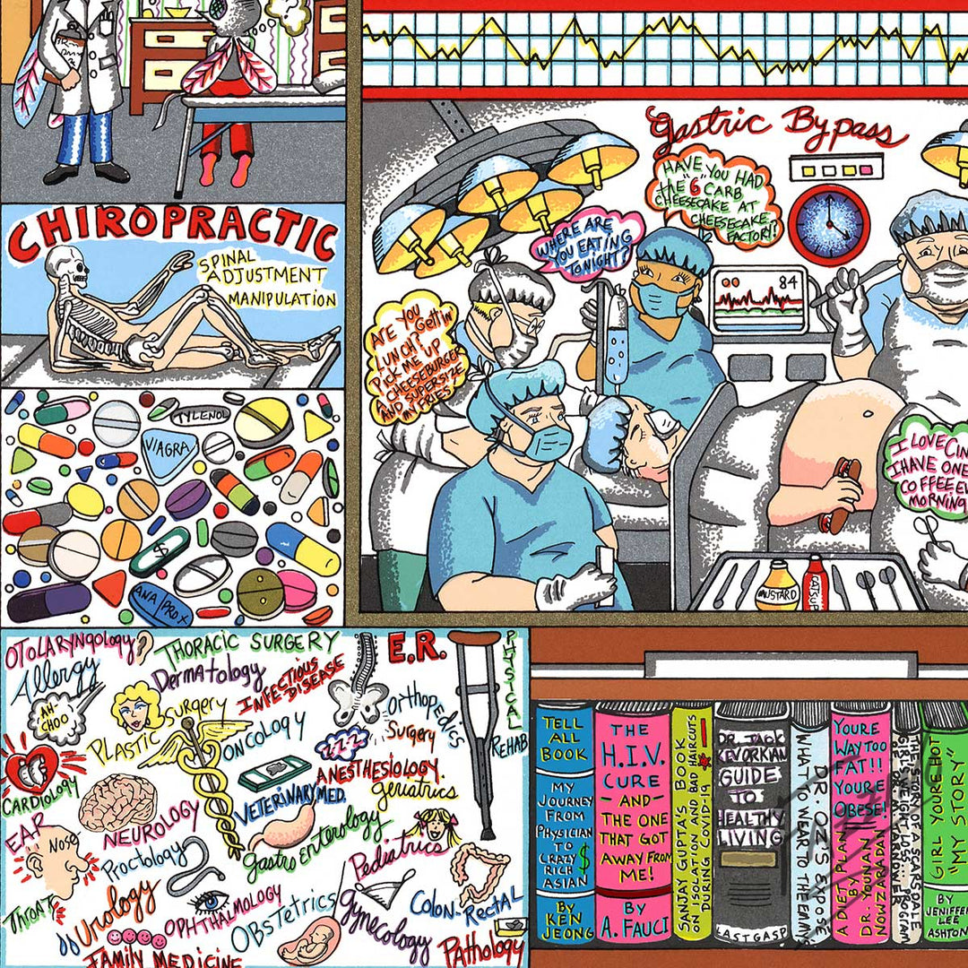 Charles Fazzino Is There a Doctor in the House? 3D Limited Edition Silkscreen on Paper