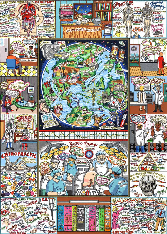 Charles Fazzino Is There a Doctor in the House? 3D Limited Edition Silkscreen on Paper