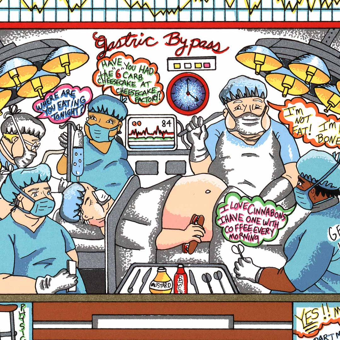 Charles Fazzino Is There a Doctor in the House? 3D Limited Edition Silkscreen on Paper