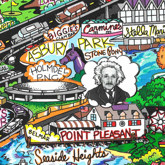Charles Fazzino Jerseyliciously, Our Garden State 3D Limited Edition Silkscreen on Paper