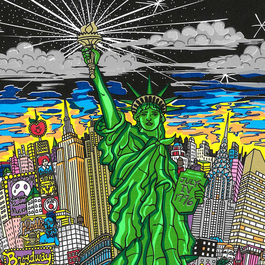 Charles Fazzino Liberty and Justice for All 3D Limited Edition Silkscreen on Paper
