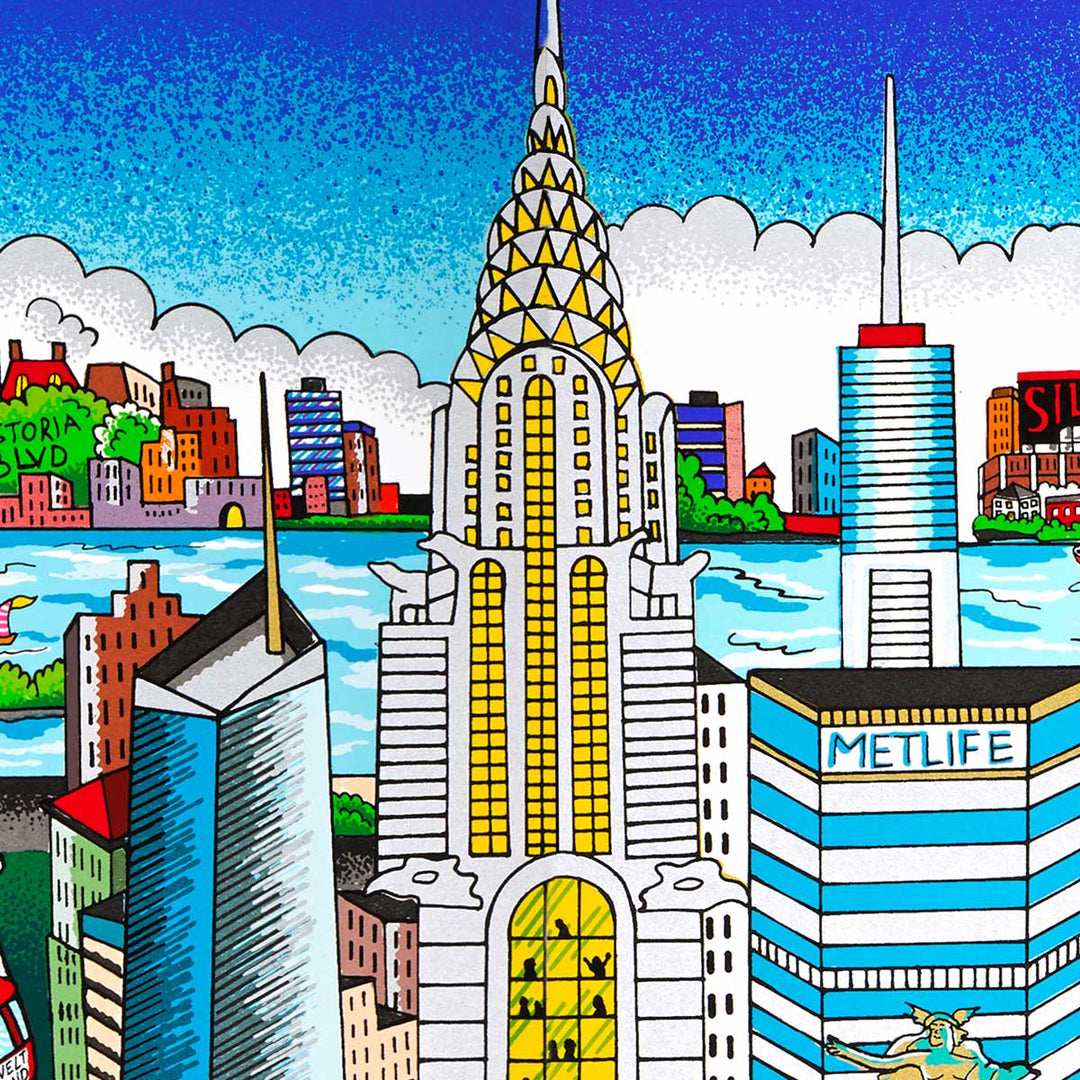 Charles Fazzino #Manhattan Mural…An Island of Hopes and Dreams 3D Limited Edition Silkscreen on Paper