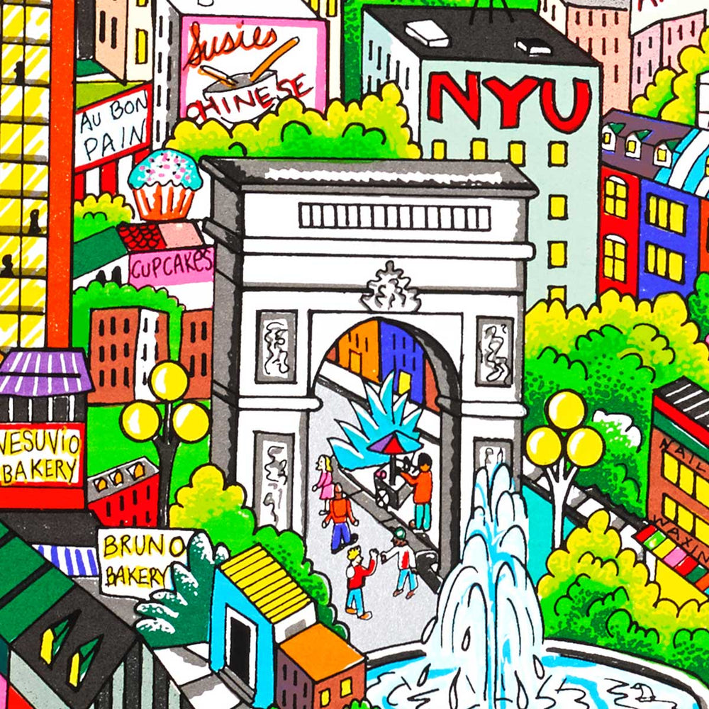 Charles Fazzino #Manhattan Mural…An Island of Hopes and Dreams 3D Limited Edition Silkscreen on Paper