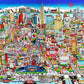 Charles Fazzino "#Manhattan Mural…An Island of Hopes and Dreams" 3D Limited Edition Silkscreen on Paper