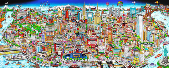 Charles Fazzino #Manhattan Mural…An Island of Hopes and Dreams 3D Limited Edition Silkscreen on Paper