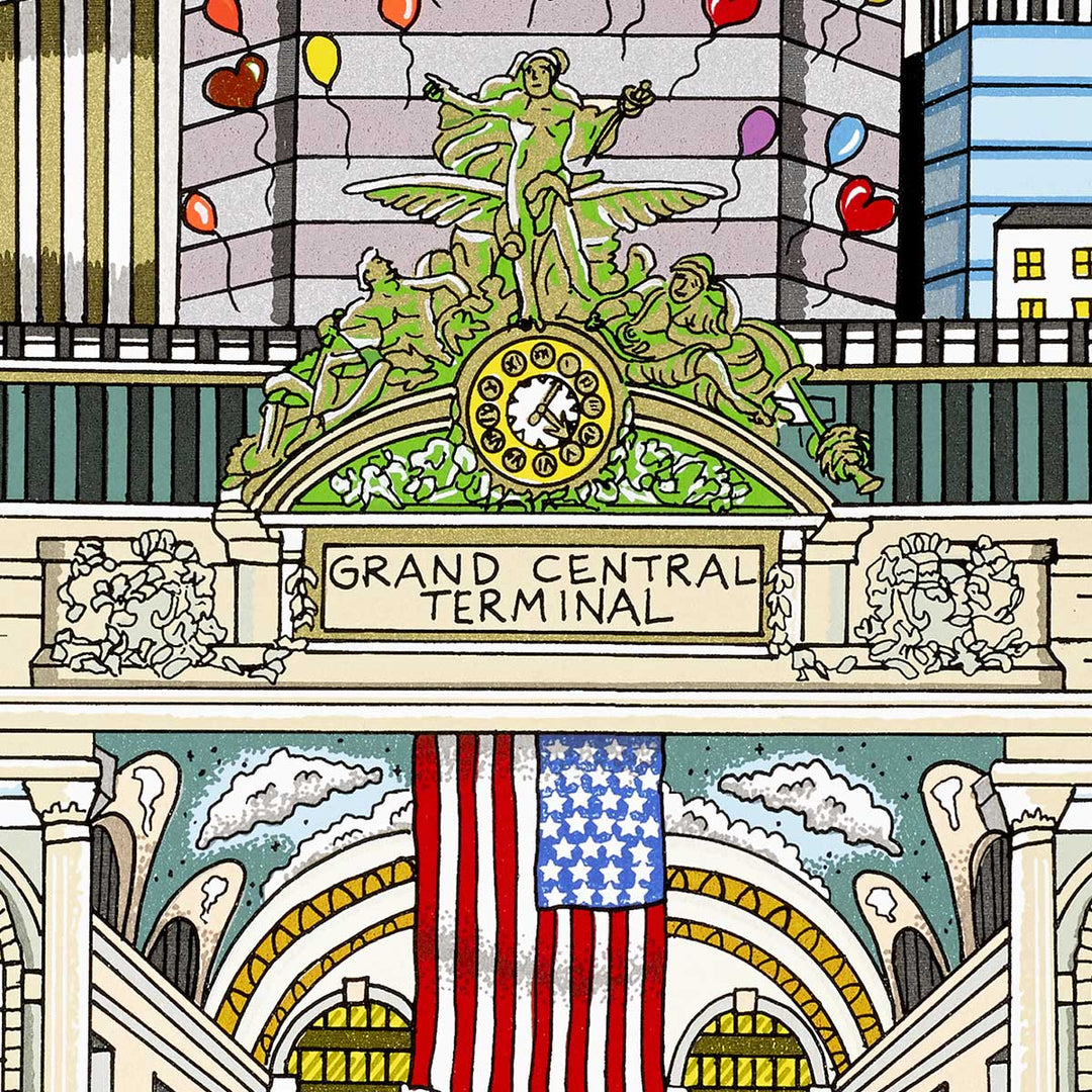 Charles Fazzino New York’s Grand Celebration 3D Limited Edition Silkscreen on Paper