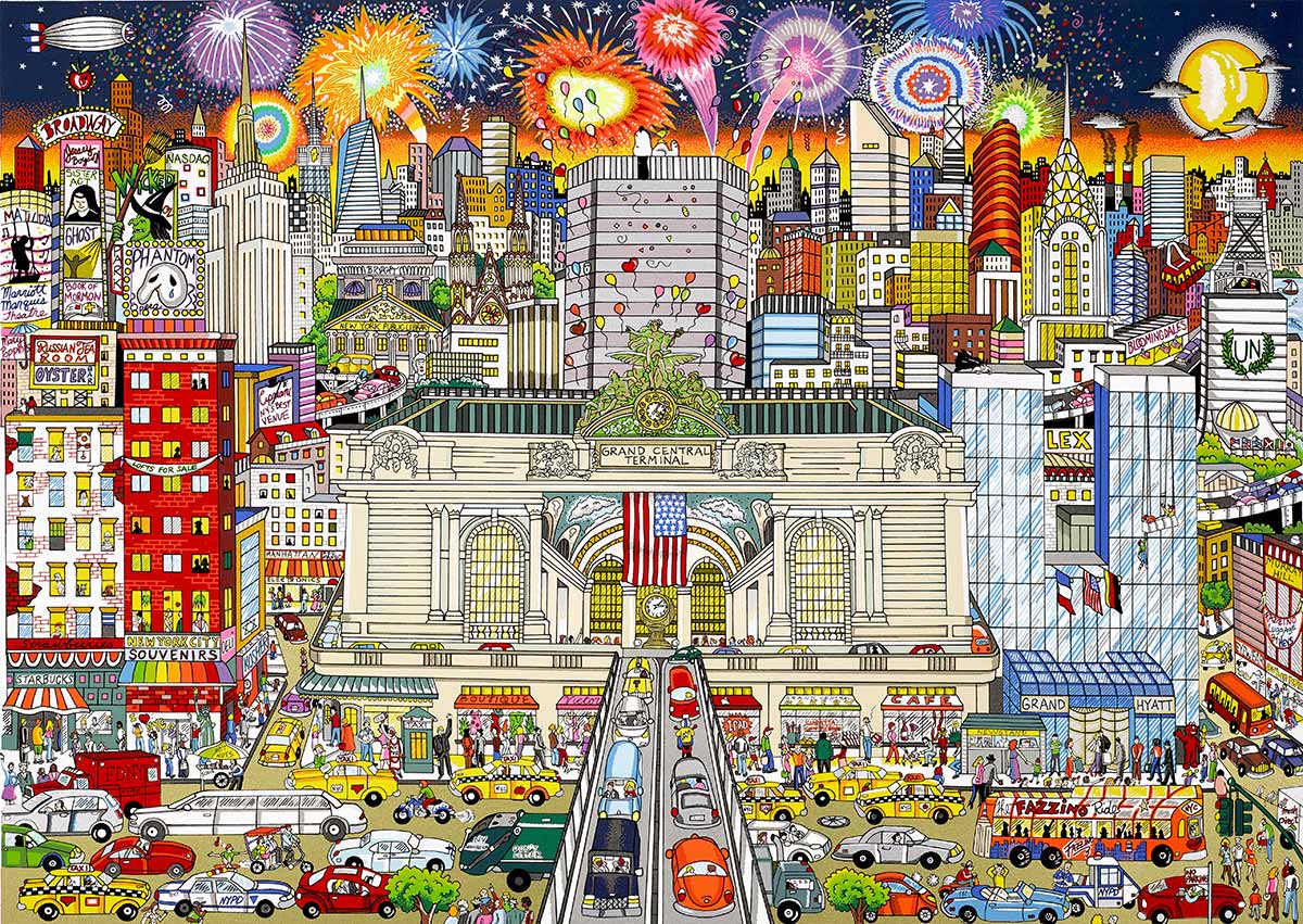 Charles Fazzino New York’s Grand Celebration 3D Limited Edition Silkscreen on Paper