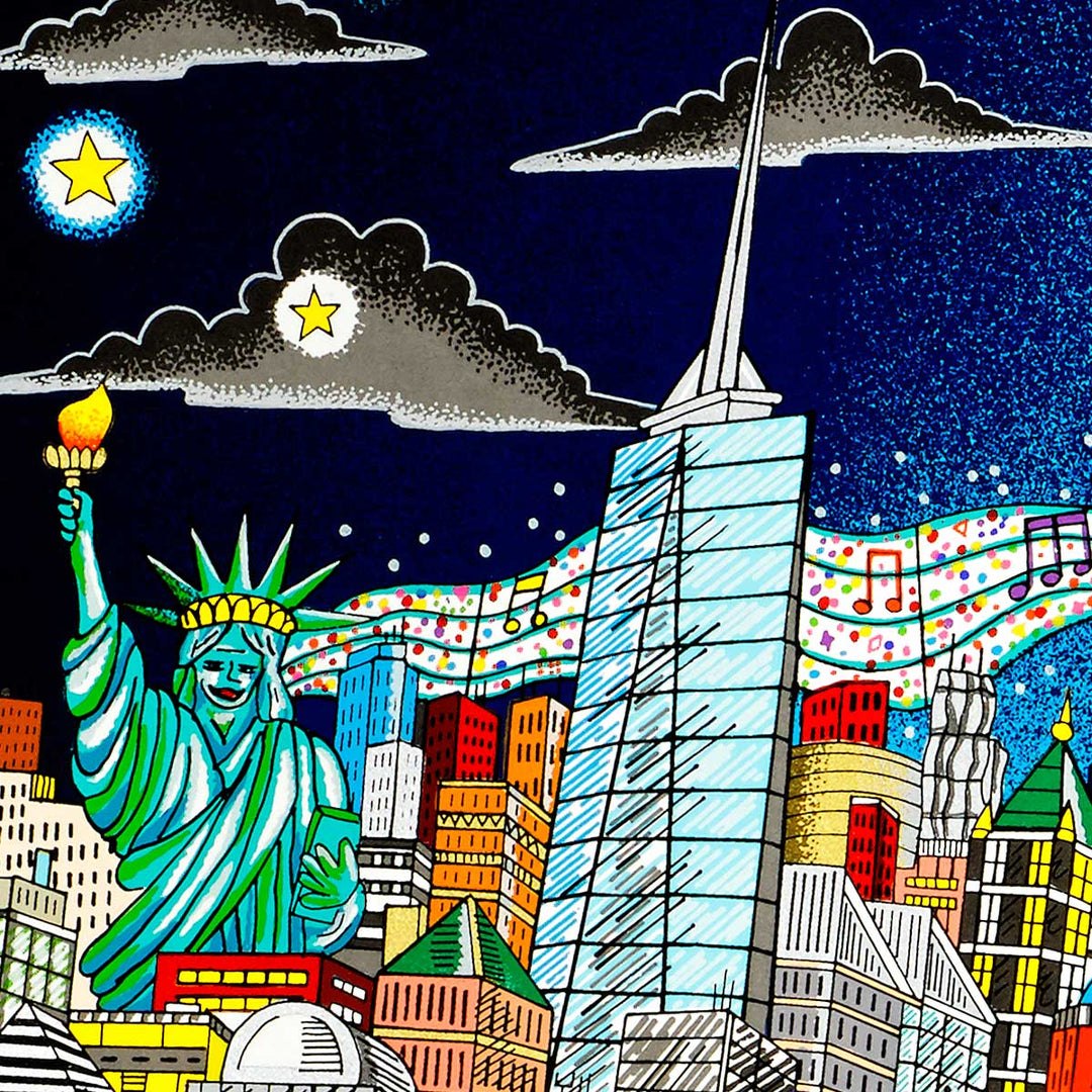 Charles Fazzino Night or Day…Feel the Rhythm of Broadway 3D Limited Edition Silkscreen on Paper
