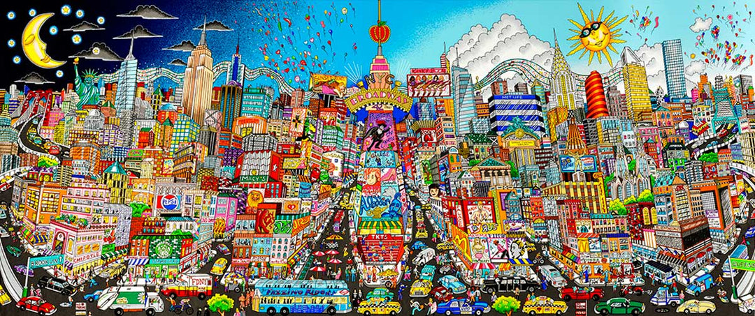Charles Fazzino Night or Day…Feel the Rhythm of Broadway 3D Limited Edition Silkscreen on Paper