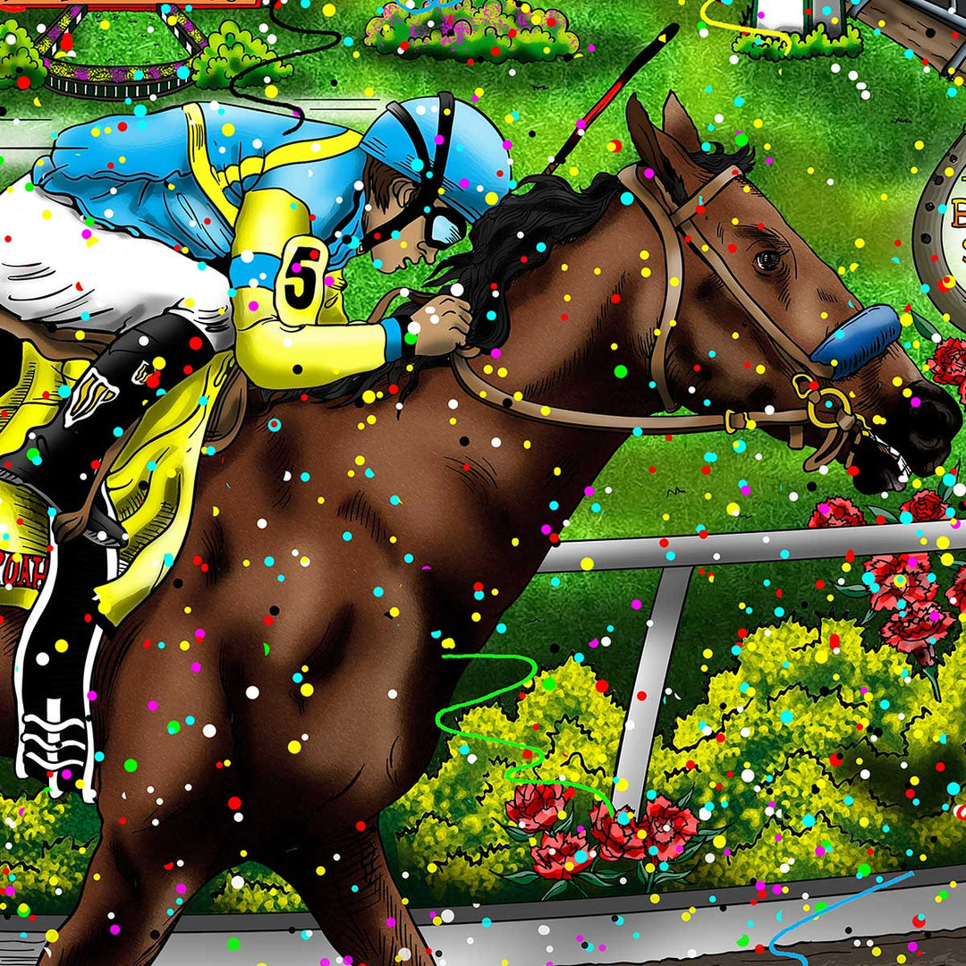Charles Fazzino Portrait of a Champion 3D Limited Edition Mixed-Media on Paper