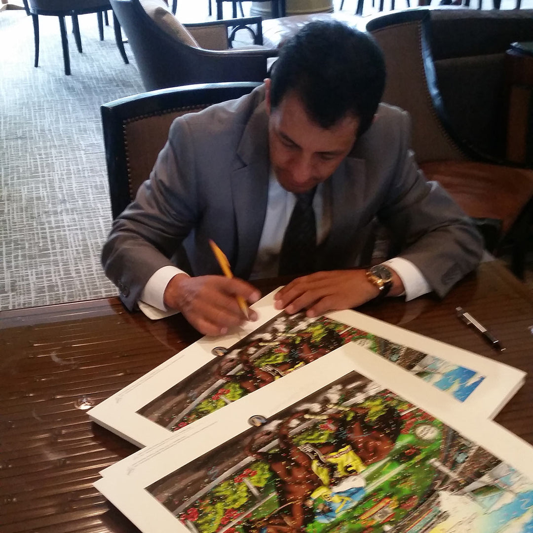 Charles Fazzino Portrait of a Champion 3D Limited Edition Mixed-Media on Paper