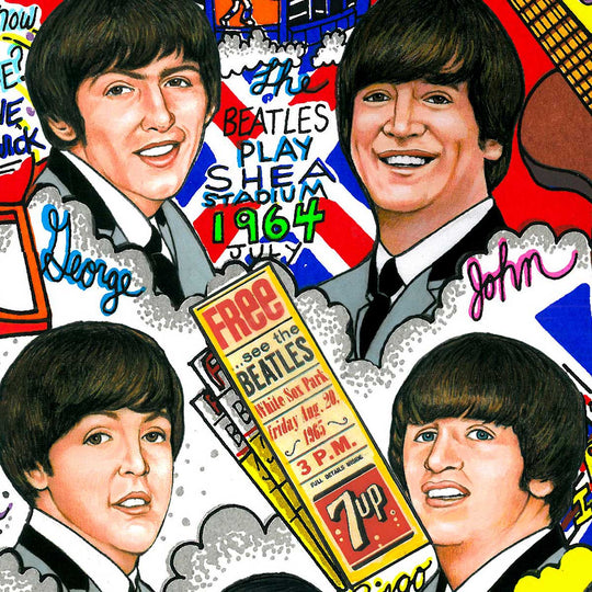 Charles Fazzino Rockin’ Through the 1960’s 3D Limited Edition Silkscreen on Paper with mixed-media elements