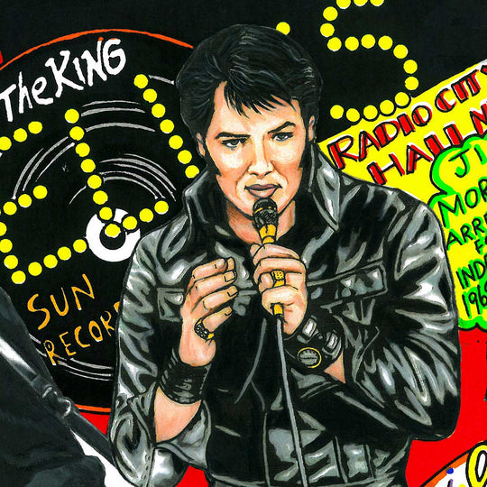 Charles Fazzino Rockin’ Through the 1960’s 3D Limited Edition Silkscreen on Paper with mixed-media elements