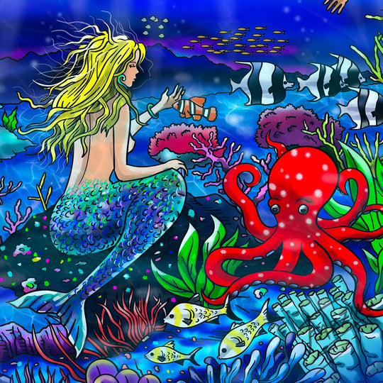Charles Fazzino Our Sea of Tranquility 3D Limited Edition Mixed-Media on Paper