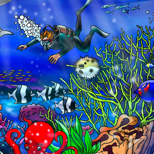Charles Fazzino Our Sea of Tranquility 3D Limited Edition Mixed-Media on Paper