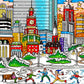 Charles Fazzino "Seasonally Boston" 3D Limited Edition Silkscreen on Paper