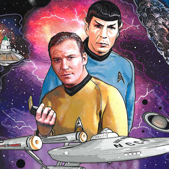 Charles Fazzino Star Trek: The Beginning 3D Limited Edition Mixed-Media on Paper