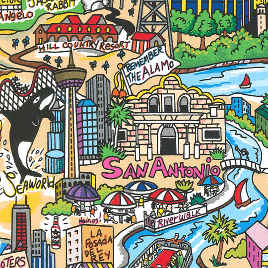 Charles Fazzino Texas…We Got It Y’all 3D Limited Edition Silkscreen on Paper