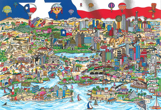 Charles Fazzino Texas…We Got It Y’all 3D Limited Edition Silkscreen on Paper