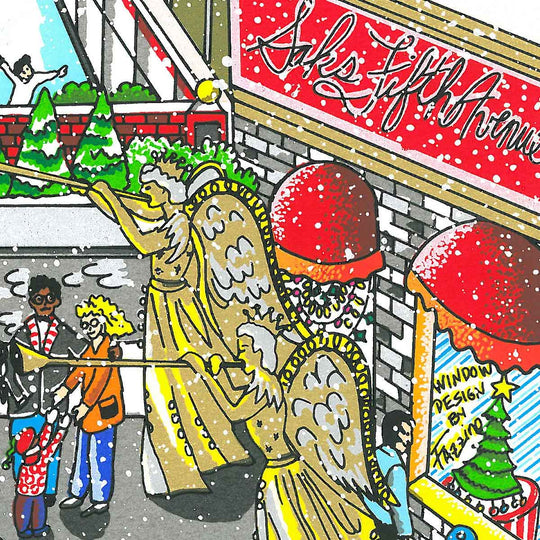 Charles Fazzino That Holiday Night in NYC 3D Limited Edition Silkscreen on Paper