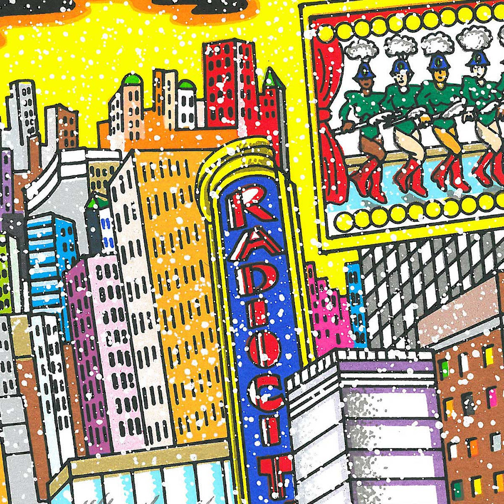 Charles Fazzino That Holiday Night in NYC 3D Limited Edition Silkscreen on Paper